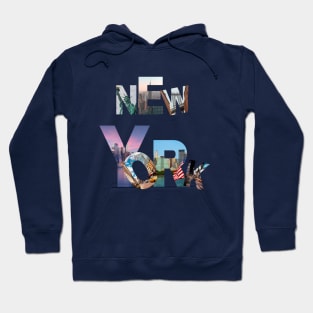 NYC Collage: Photographic Tribute to New York City Hoodie